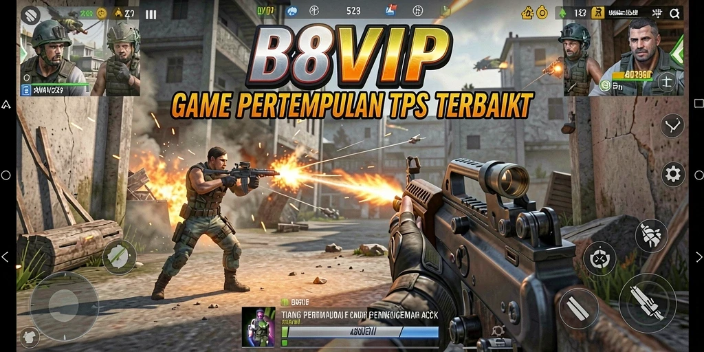 Tangkapan layar B8VIP menunjukkan aksi pertempuran mendebarkan di arena TPS.