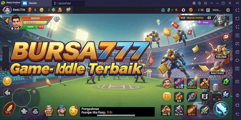 Menampilkan gameplay Idle BURSA777 dengan berbagai fitur menarik.