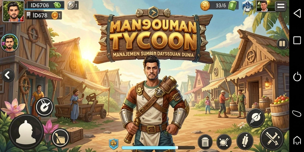 Tampilan gameplay menarik dari ID678 yang penuh strategi Tycoon.
