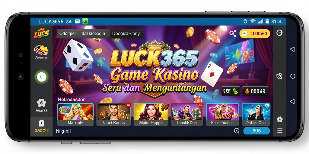 Tampilan gameplay seru di LUCK365 dengan berbagai permainan Kasino.