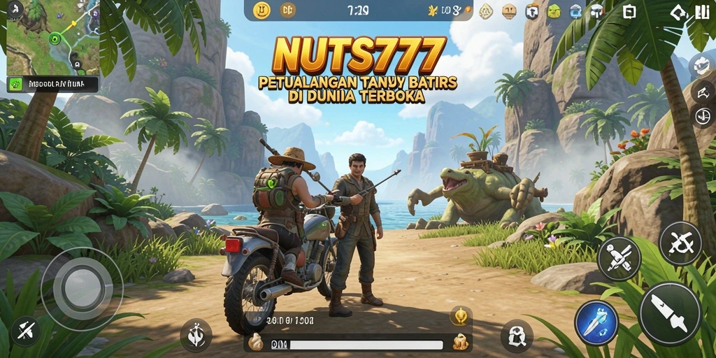 Screenshot menampilkan petualangan seru di dunia terbuka NUTS777.