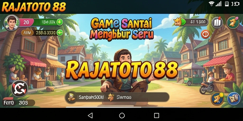 Screenshot gameplay RAJATOTO88 yang menarik dan penuh warna.