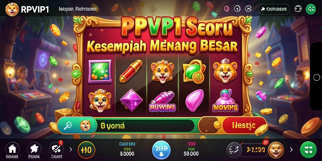 Tampilan gameplay RPVIP1 yang dinamis dan menarik dalam permainan Slot.
