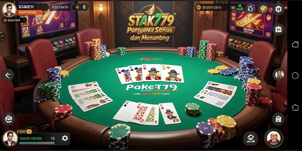 Tampilan gameplay poker yang menarik di STAKE779.