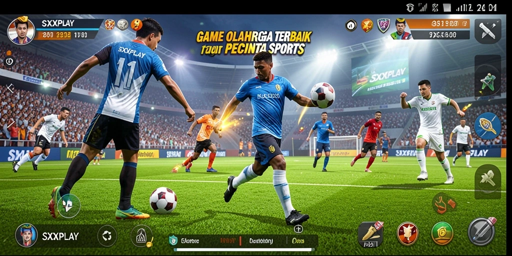 Tampilan screenshot SXXPLAY menunjukkan serunya gameplay olahraga yang interaktif.