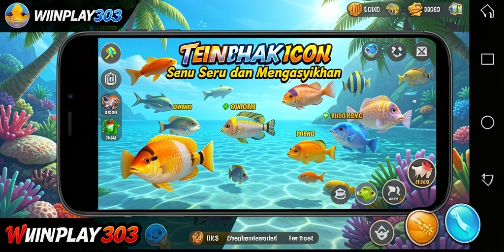 Tampilan gameplay Tembak Ikan yang seru dan penuh warna.